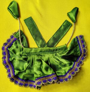 Mehendi Green Silk Laddu Gopal Dress