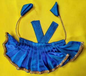 Peacock Blue Laddu Gopal Dress