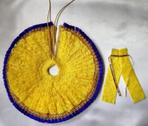 Yellow Designer Net Laddu Gopal Dress