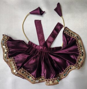 Deep Wine Purple Laddu Gopal Dress