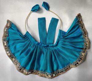 Peacock Blue Laddu Gopal Dress