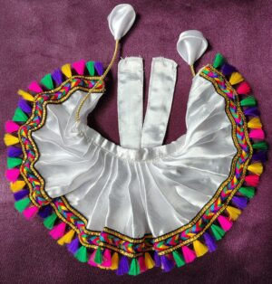 White Silk Laddu Gopal Dress